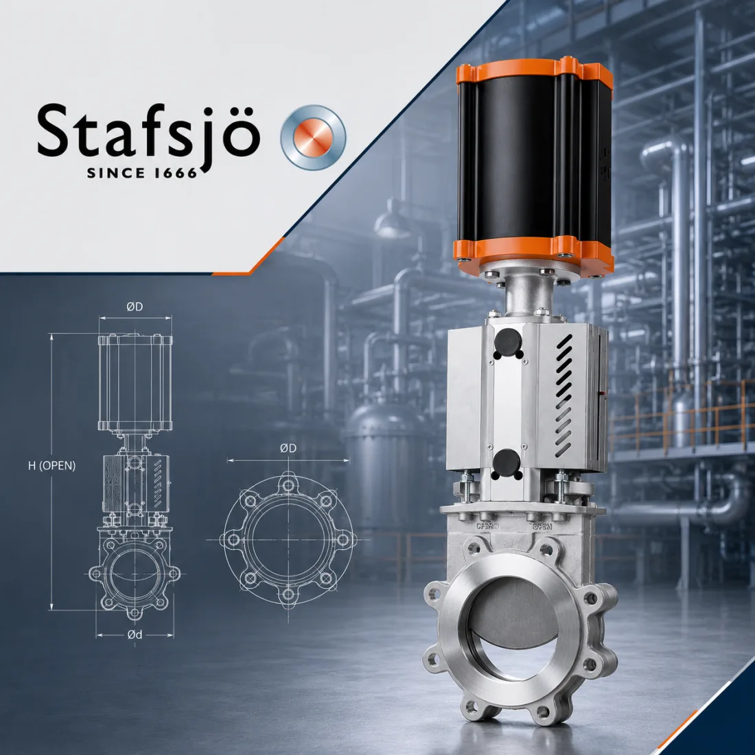 Stafsjö knife gate valve