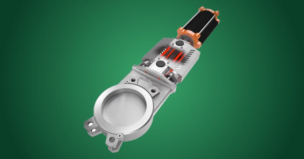 Van knife gate Stafsjö MV series cho slurry mài mòn mining và giấy