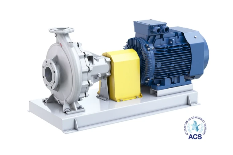 Bơm ly tâm hút trục Sulzer end-suction cấu hình mồi bơm và bảo vệ chạy khô